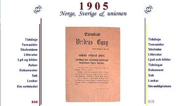 Bilde av nettsiden 1905