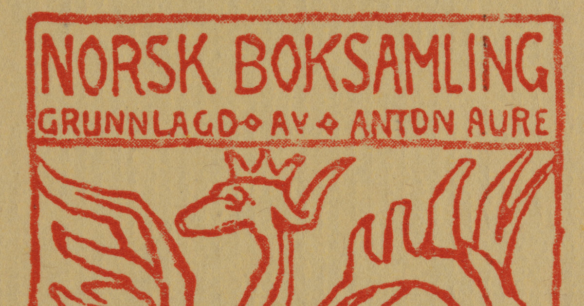 Nynorsk bokhistorie. Ellen E. Nicolaysen om «Norsk boksamling»