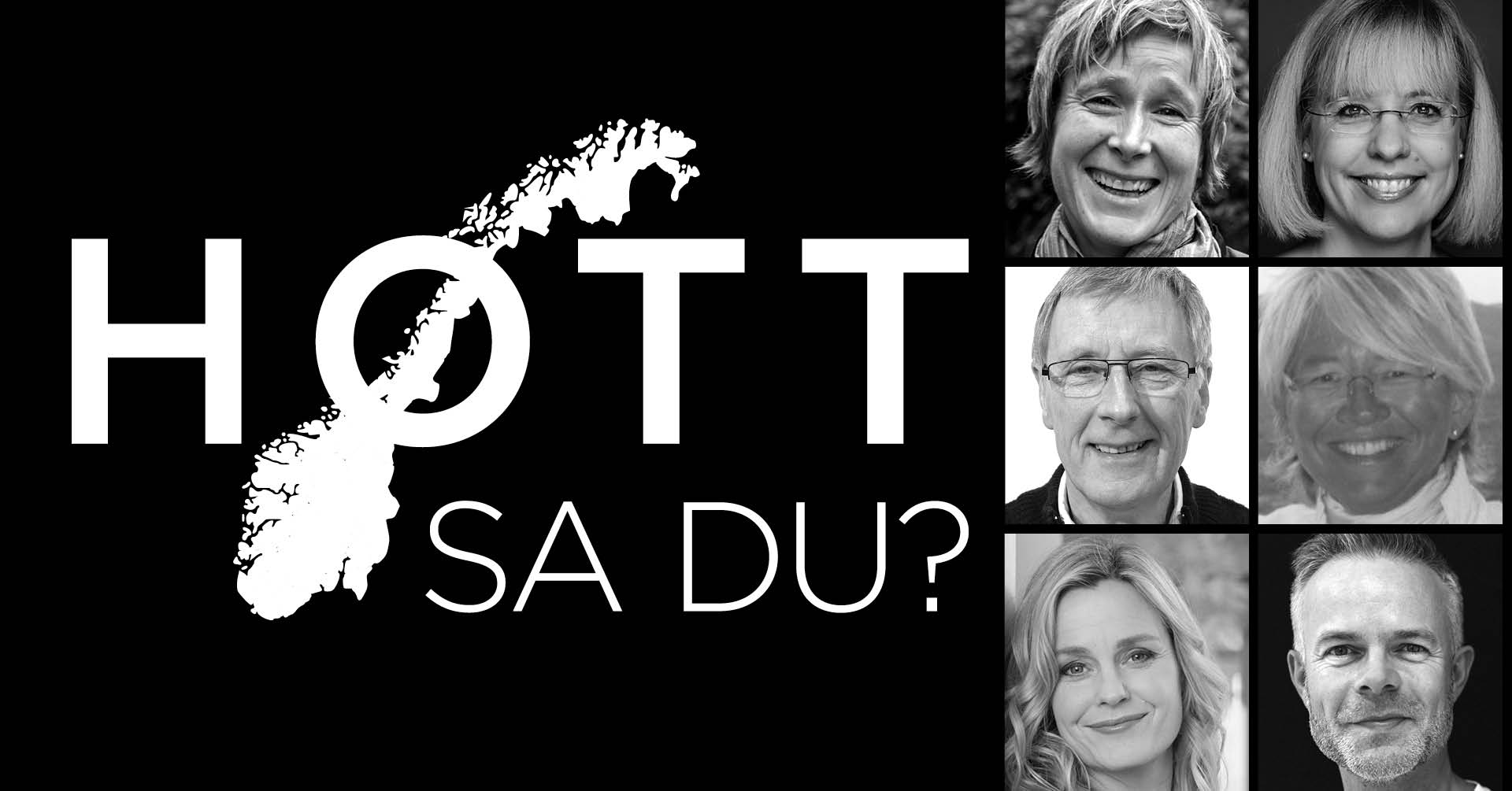 Bilde av logo og Linda Eide, Åse Wetås, Martin Skjekkeland, Brit Mæhlum, Solveig Kloppen og Tore Renberg