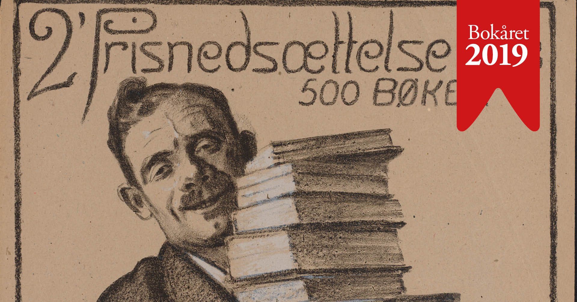 Illustrasjon av mann med bokstabel