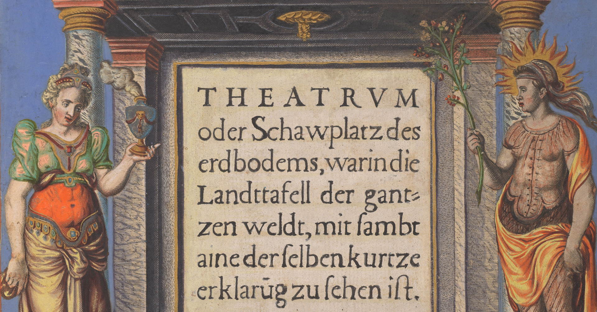 Tittelsiden i Abraham Ortelius' atlas
