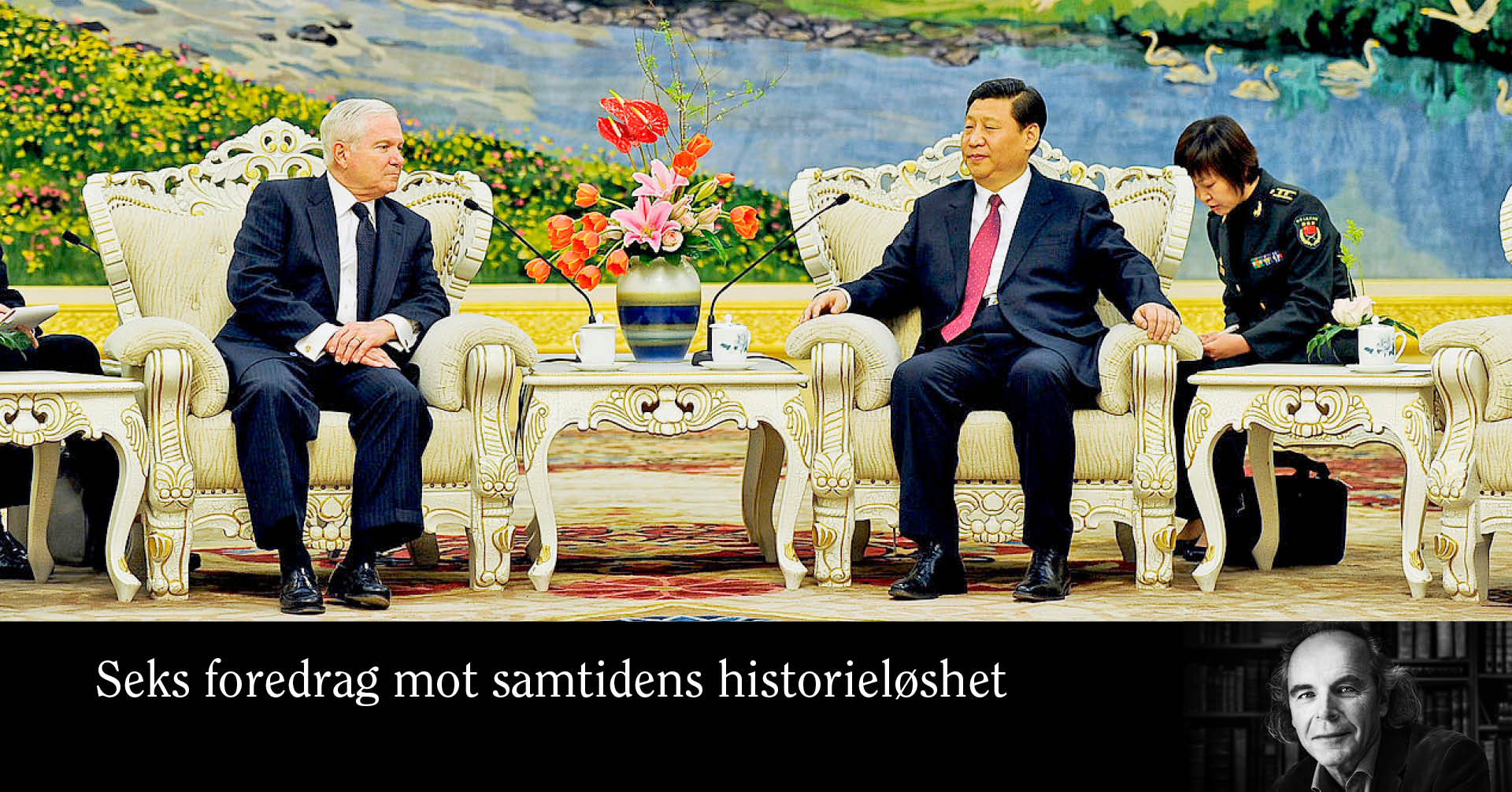Foto av Robert M. Gates og Xi Jinping