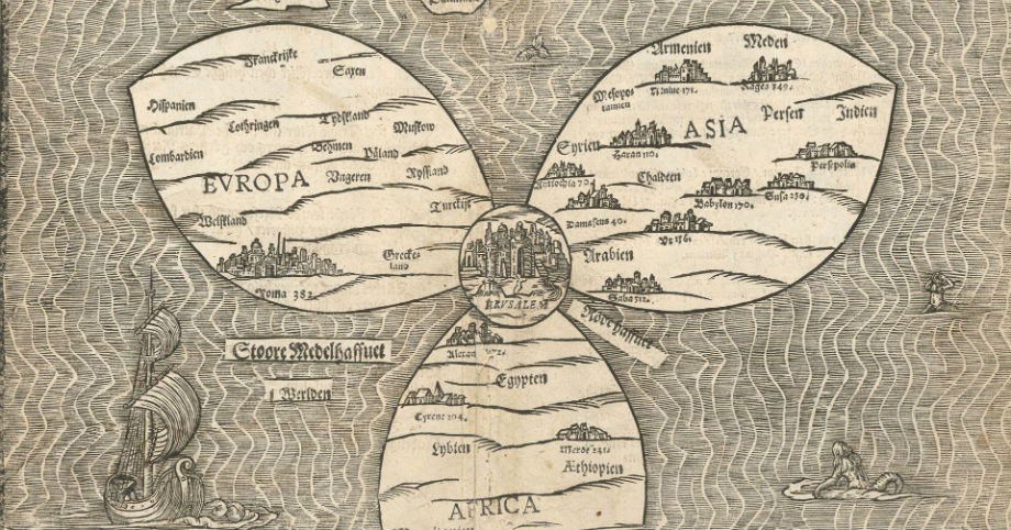 Utsnitt av gammelt kart