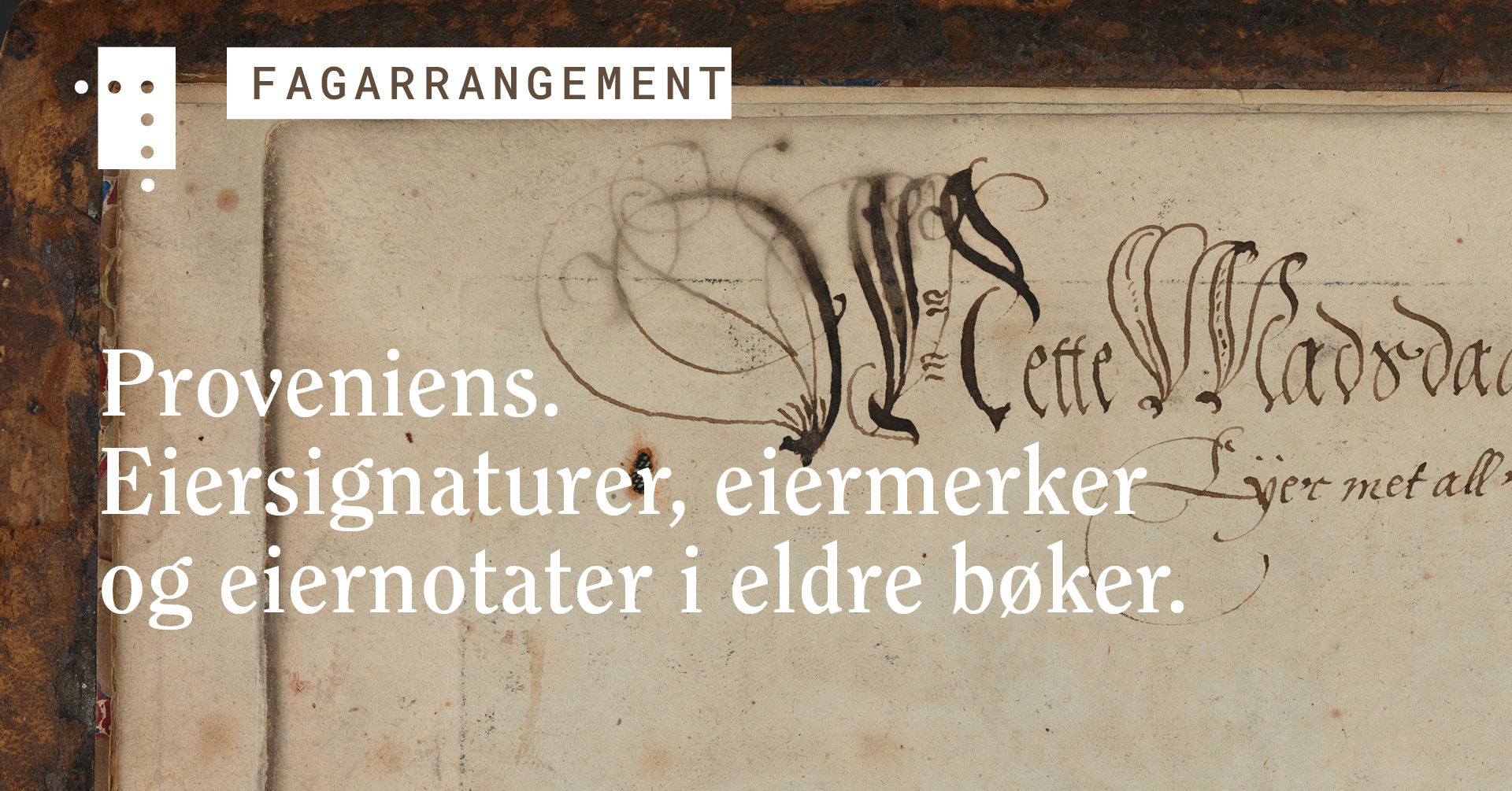 Mette Madsdatters eiersignatur i et eksemplar av Christian 4.s bibel (1633)