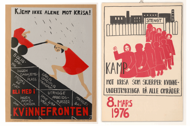 Kvinnekampen Visualisert Plakater Og Dokumentarfilm Fra 1970 tallets 