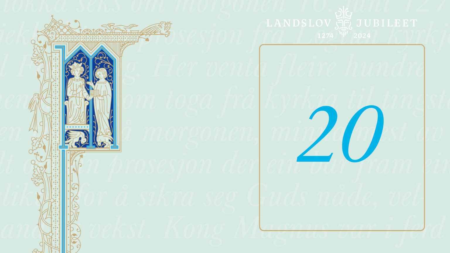 Luke 20 ein prosesjon med landslov julekalender om magnus lagab te