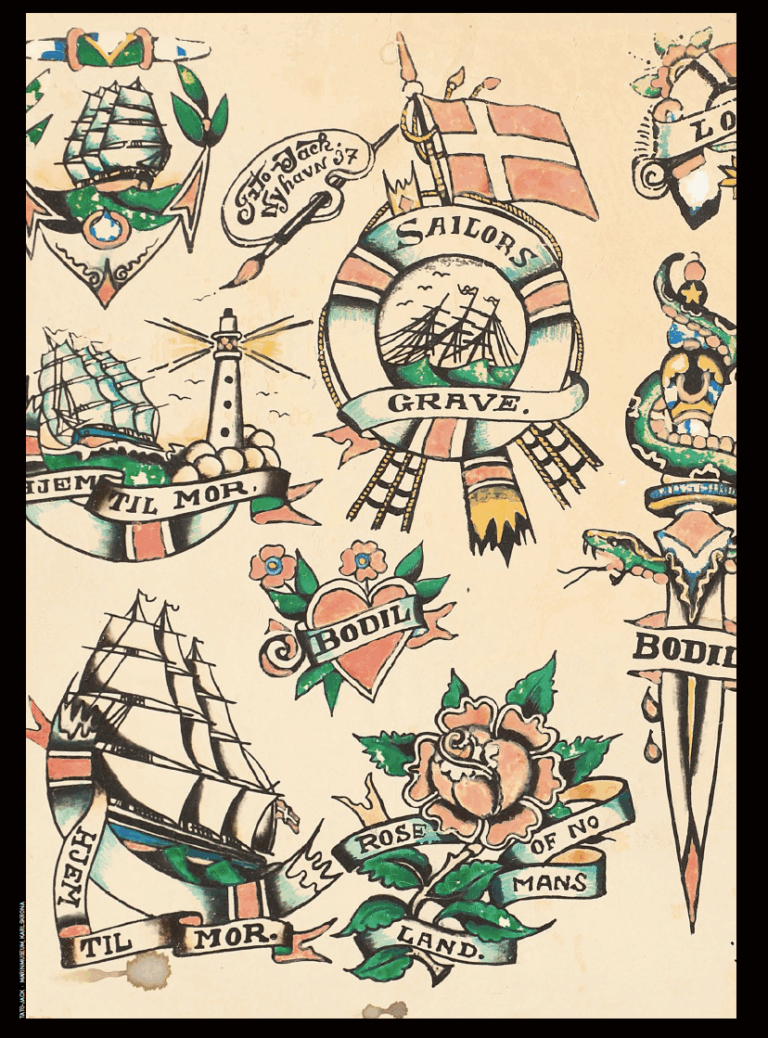 Bilete av sjømannstatoveringar