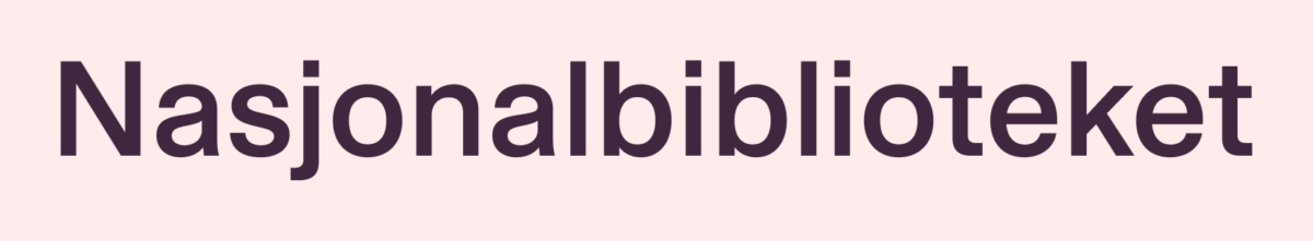 The National Library’s wordmark in aubergine.