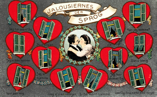 Jalousiernes sprog (postkort)