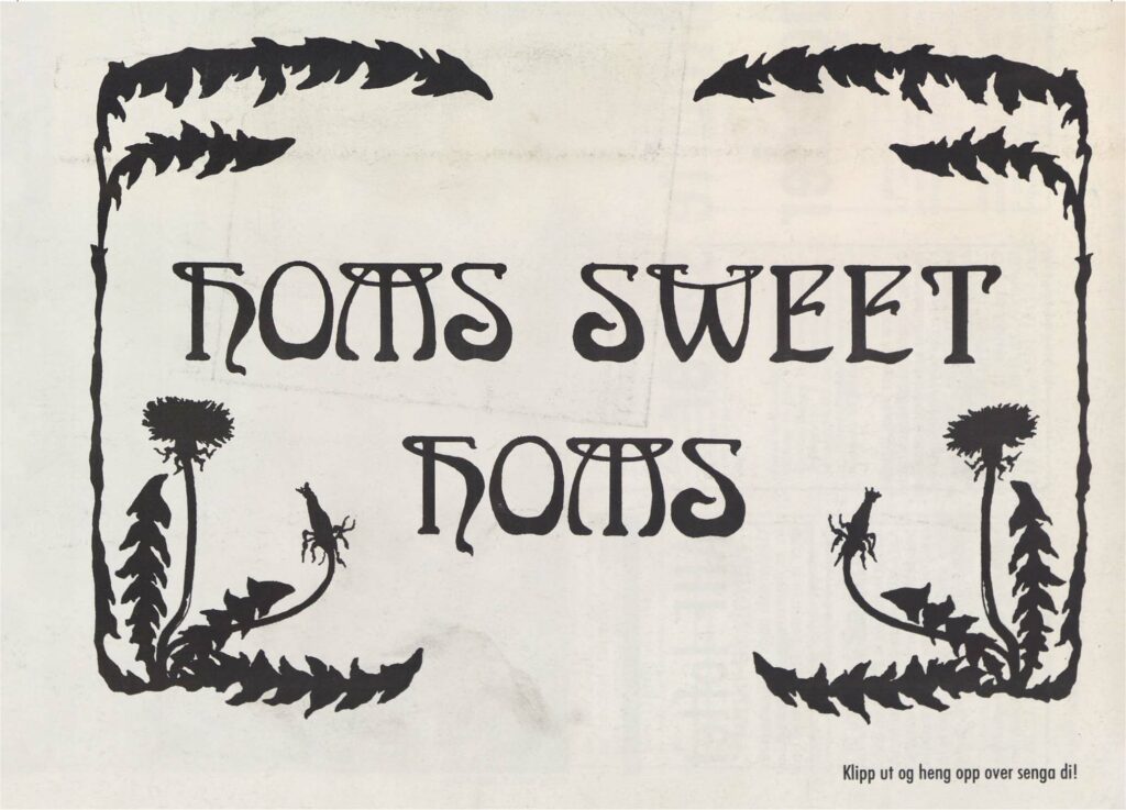 Løvetann: Homs sweet homs