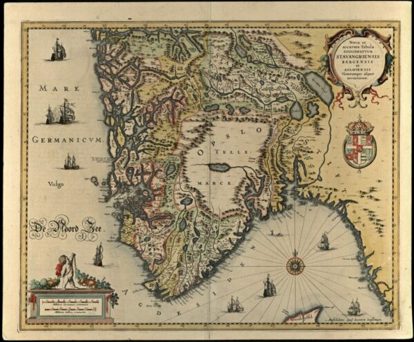 Kart over Sør-Noreg, 1644