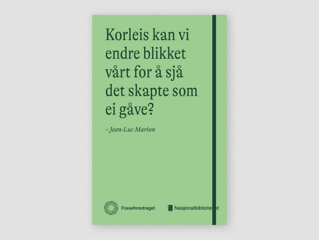Notatbok: Fosseforedraget
