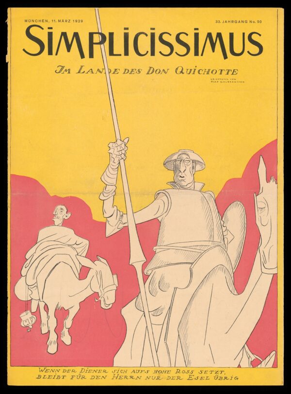 I Don Quijotes land. Olaf Gulbransson i Simplicissimus