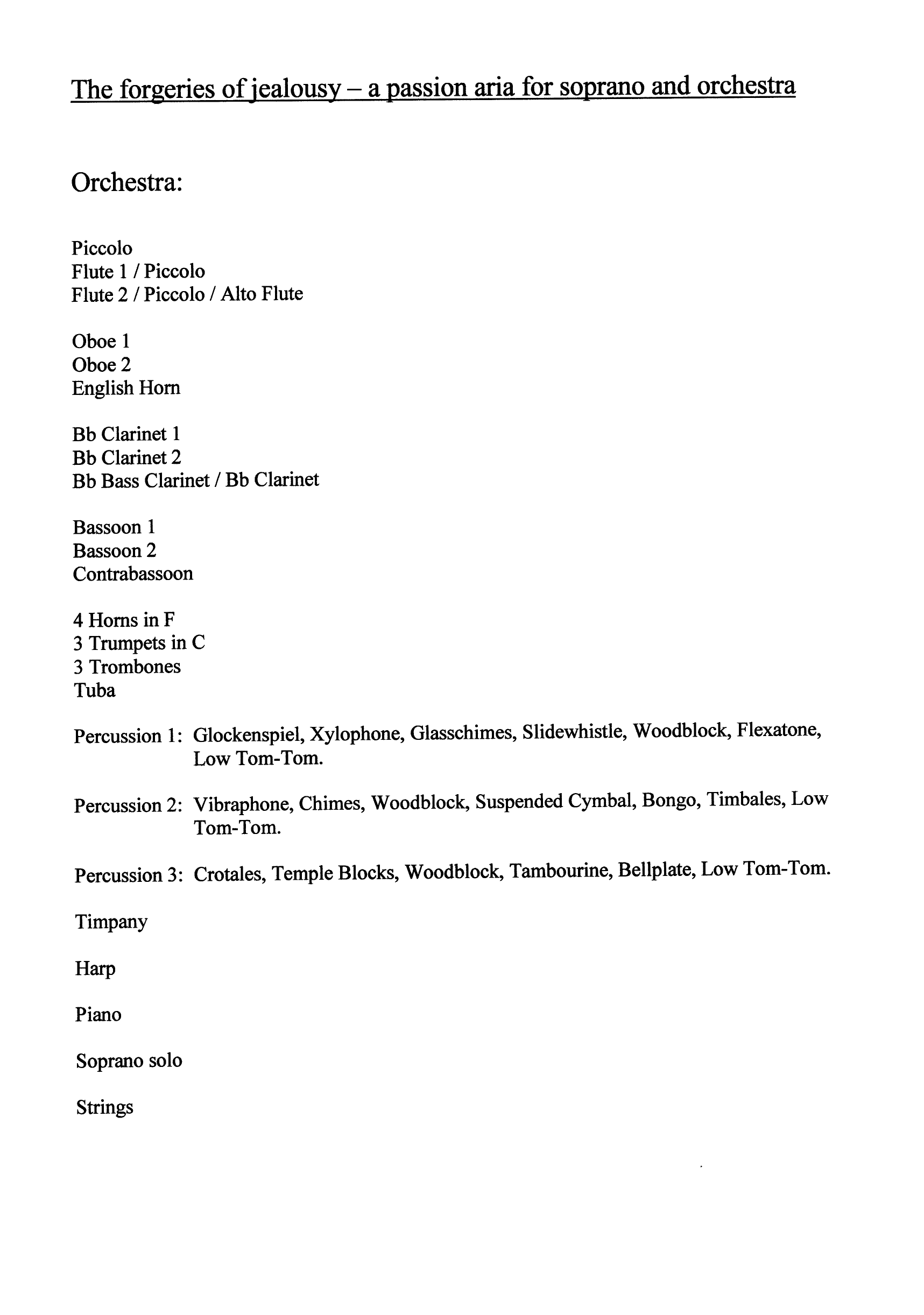 The Forgeries of Jealousy - A Passion Aria for Soprano and Orchestra - Bilde 3