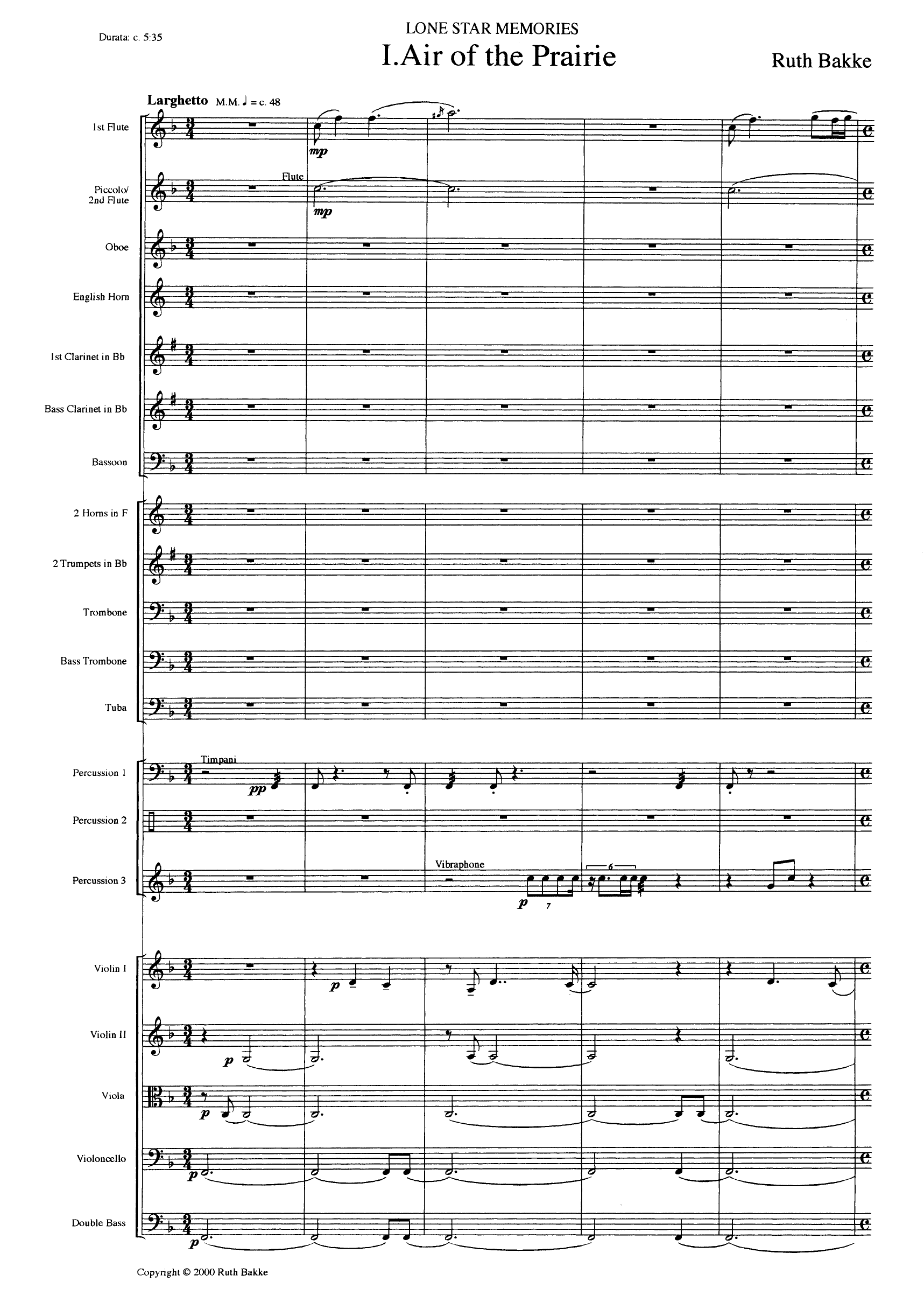 Lone Star Memories - For Symphony Orchestra - Bilde 3
