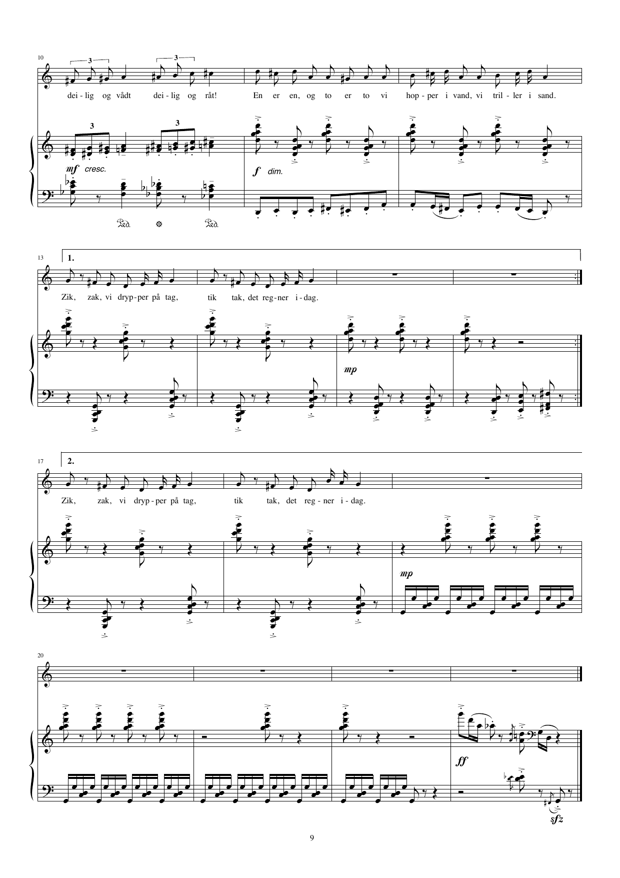 To sanger til tekster av Sigbjørn Obstfelder - For èn stemme (barnekor) og klaver eller to stemmer (solo eller barnekor) og klaver op. 8 <1979/2000 - Bilde 7