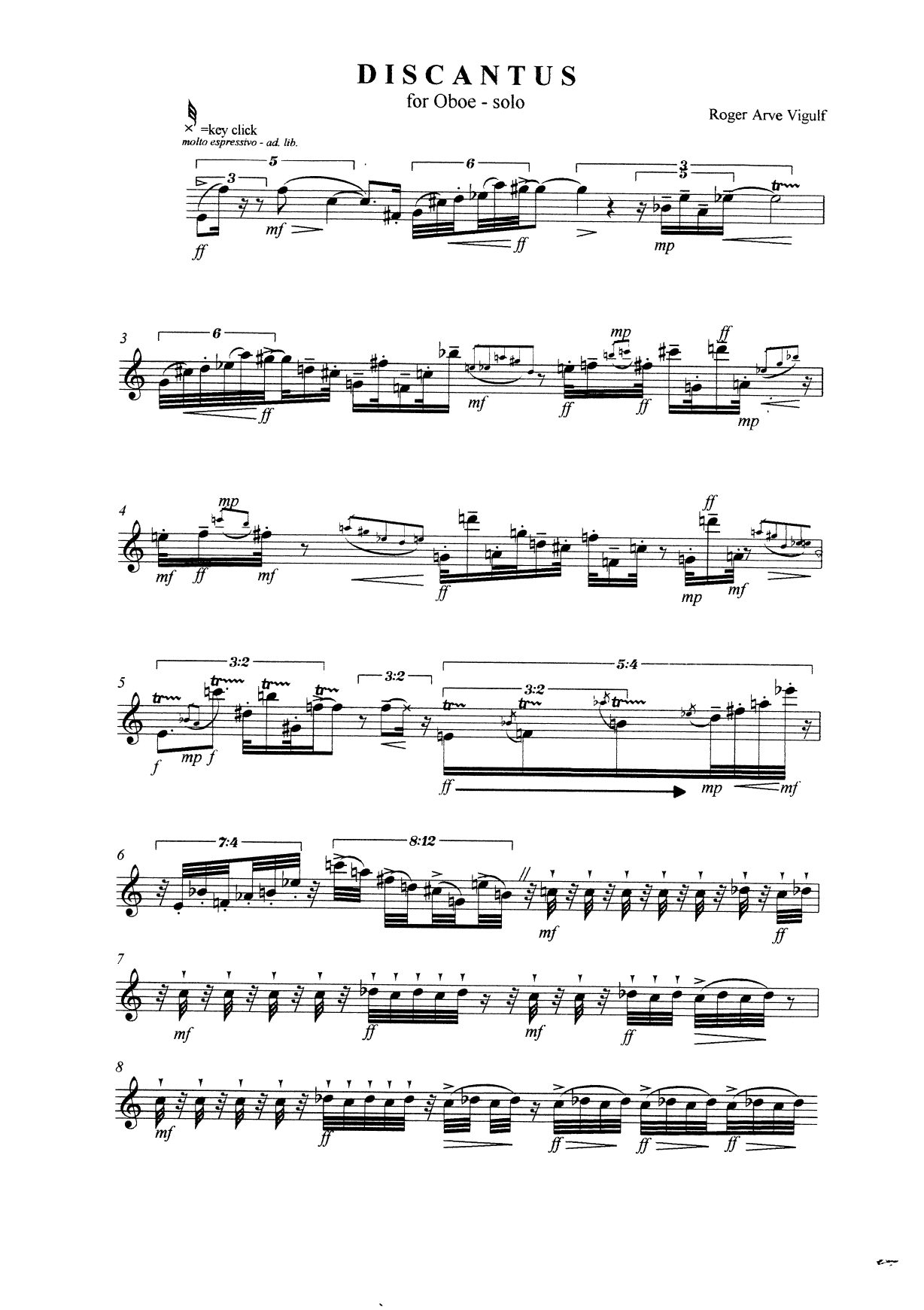 Discantus <2002-2003> - For Oboe-solo