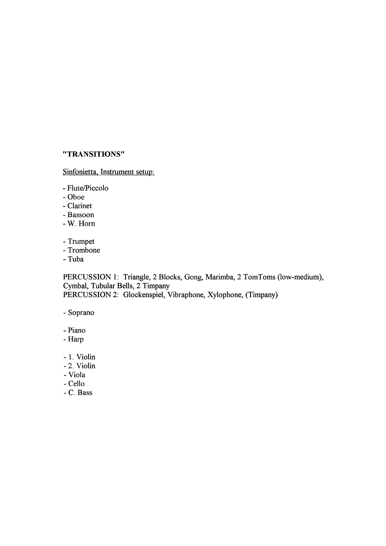 Transitions - Music for Sinfonietta with Soprano - Image 3