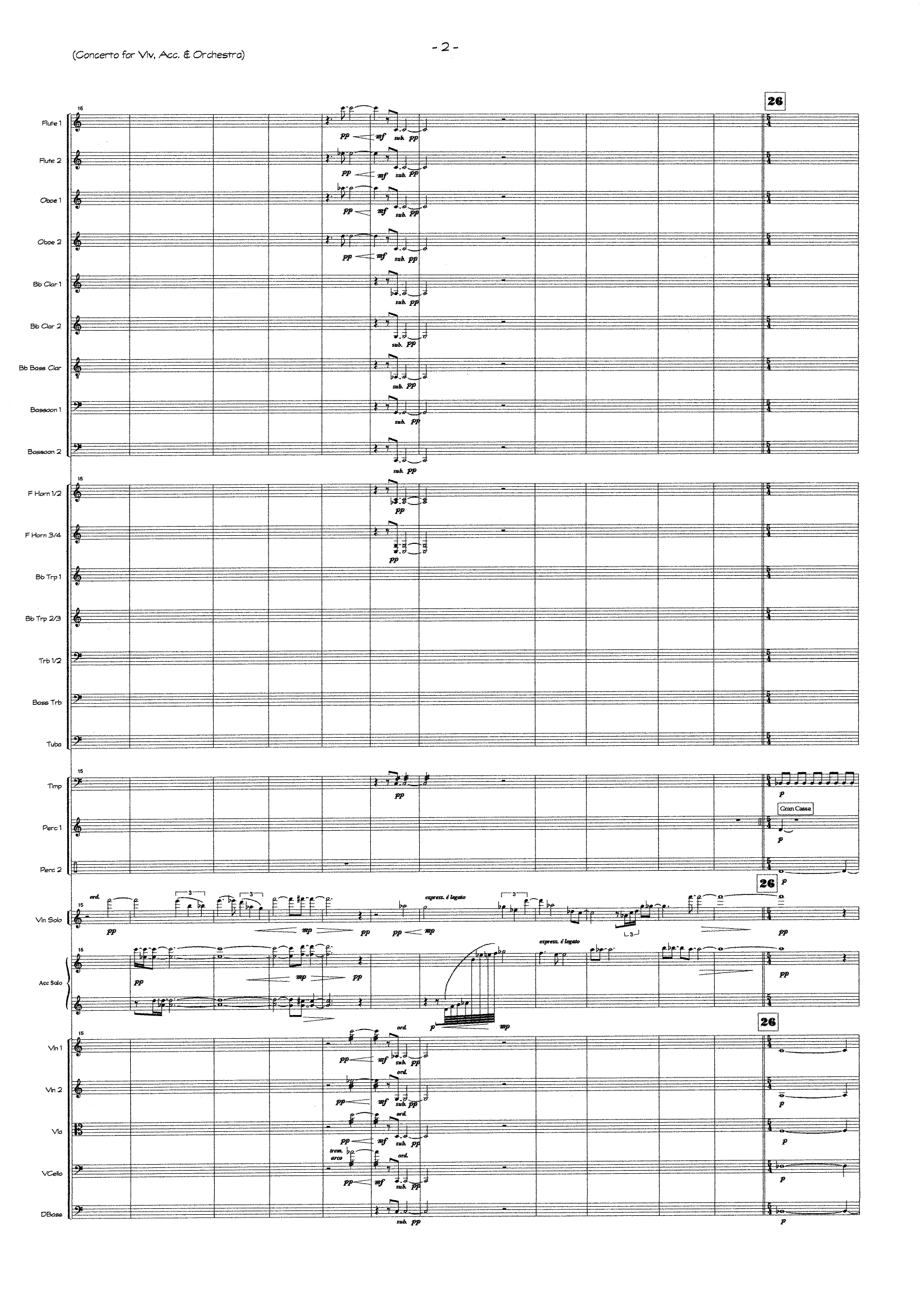 Concerto for Violin, Accordeon & Orchestra - Bilde 4
