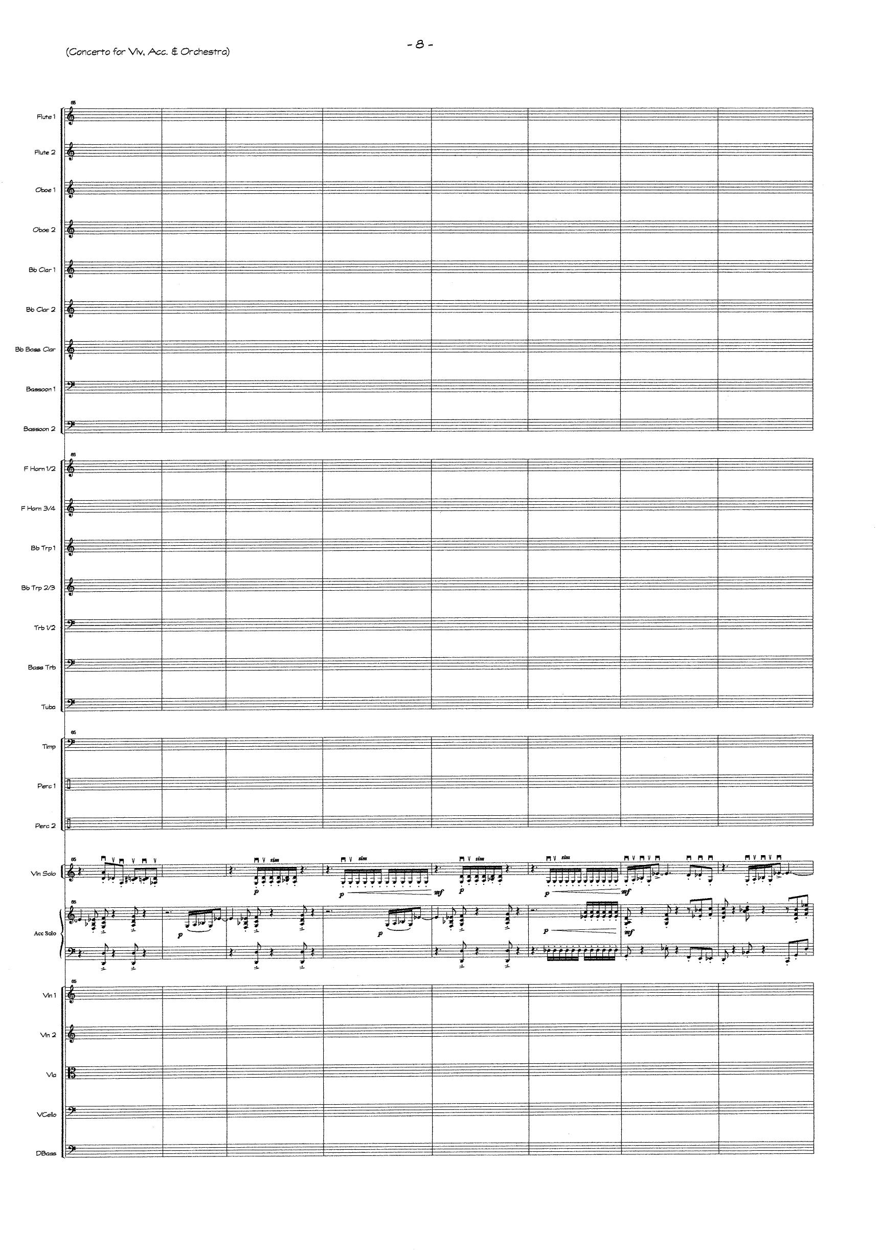 Concerto for Violin, Accordeon & Orchestra - Bilde 10