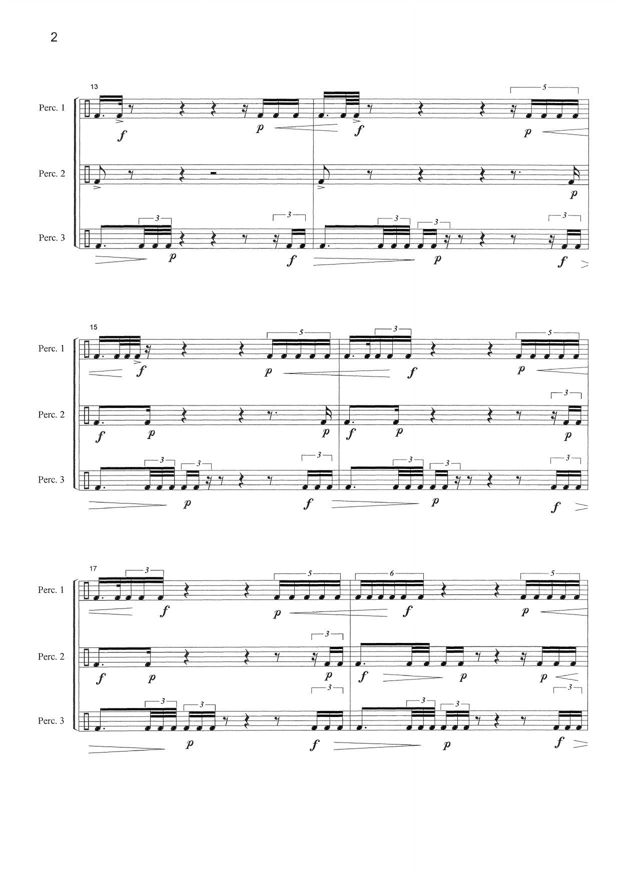 Toccata - For 3 slagverkere - Bilde 4