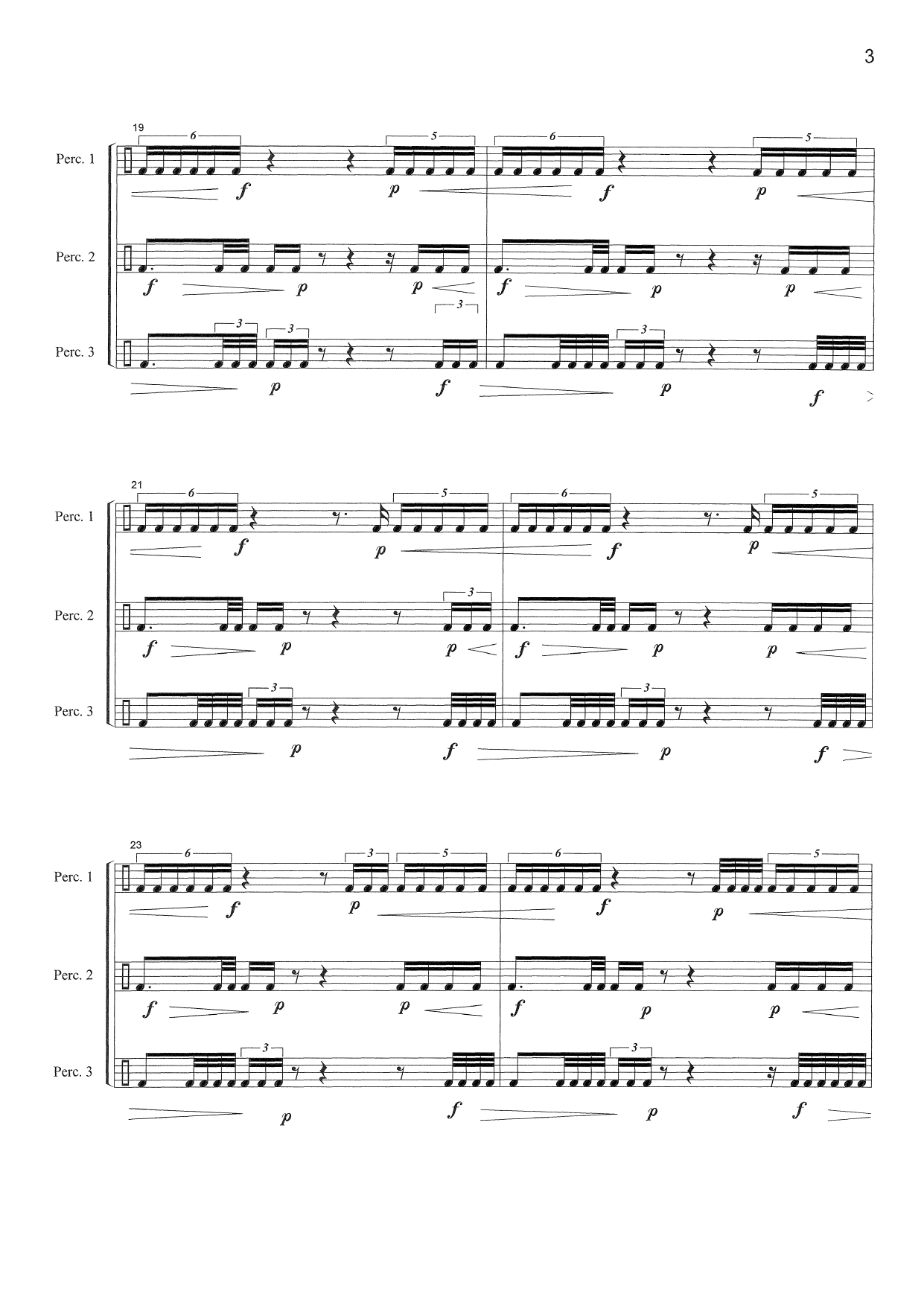 Toccata - For 3 slagverkere - Bilde 5
