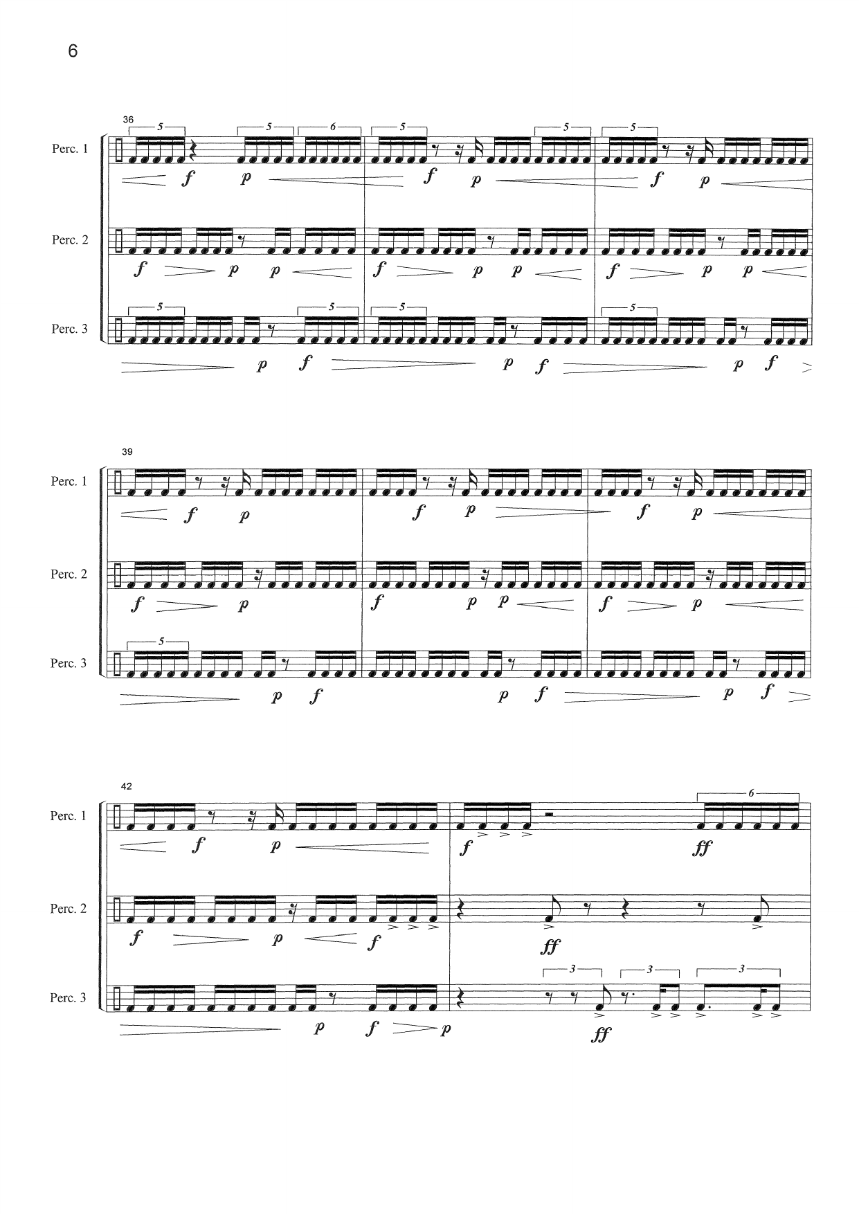 Toccata - For 3 slagverkere - Bilde 8