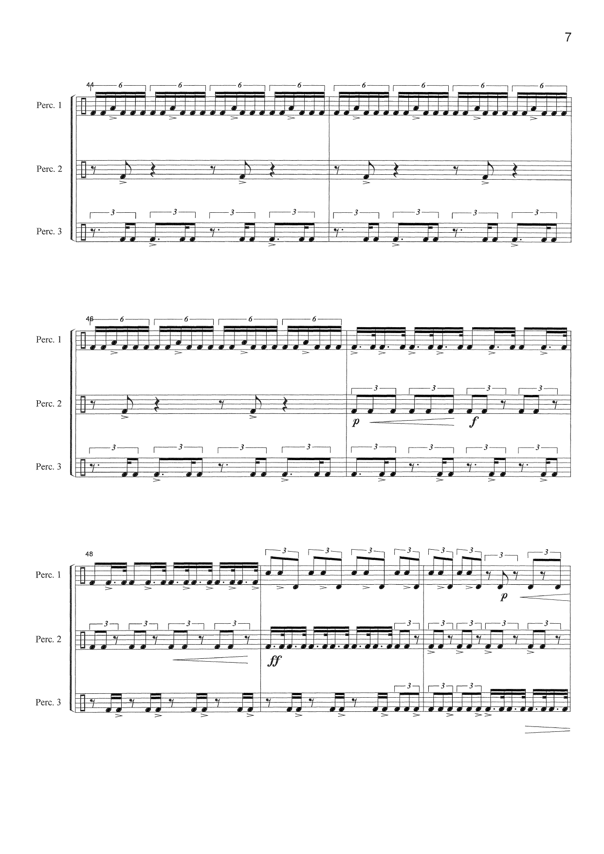 Toccata - For 3 slagverkere - Bilde 9