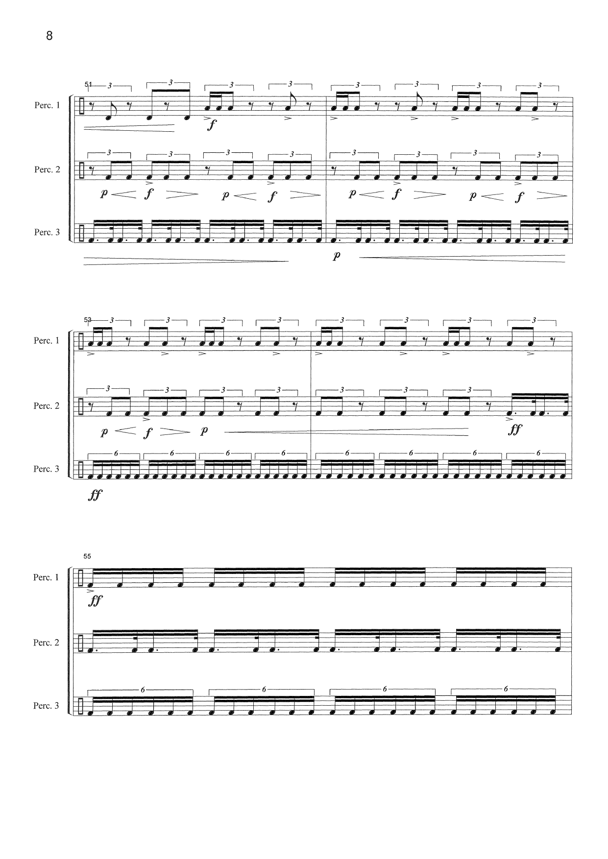 Toccata - For 3 slagverkere - Bilde 10