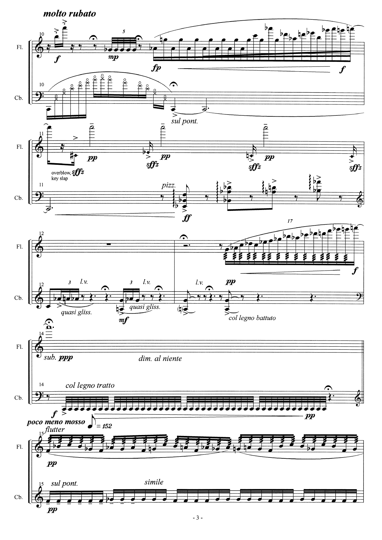 ...wither wander you - Duo Concertante for Flute and Bass - Image 7