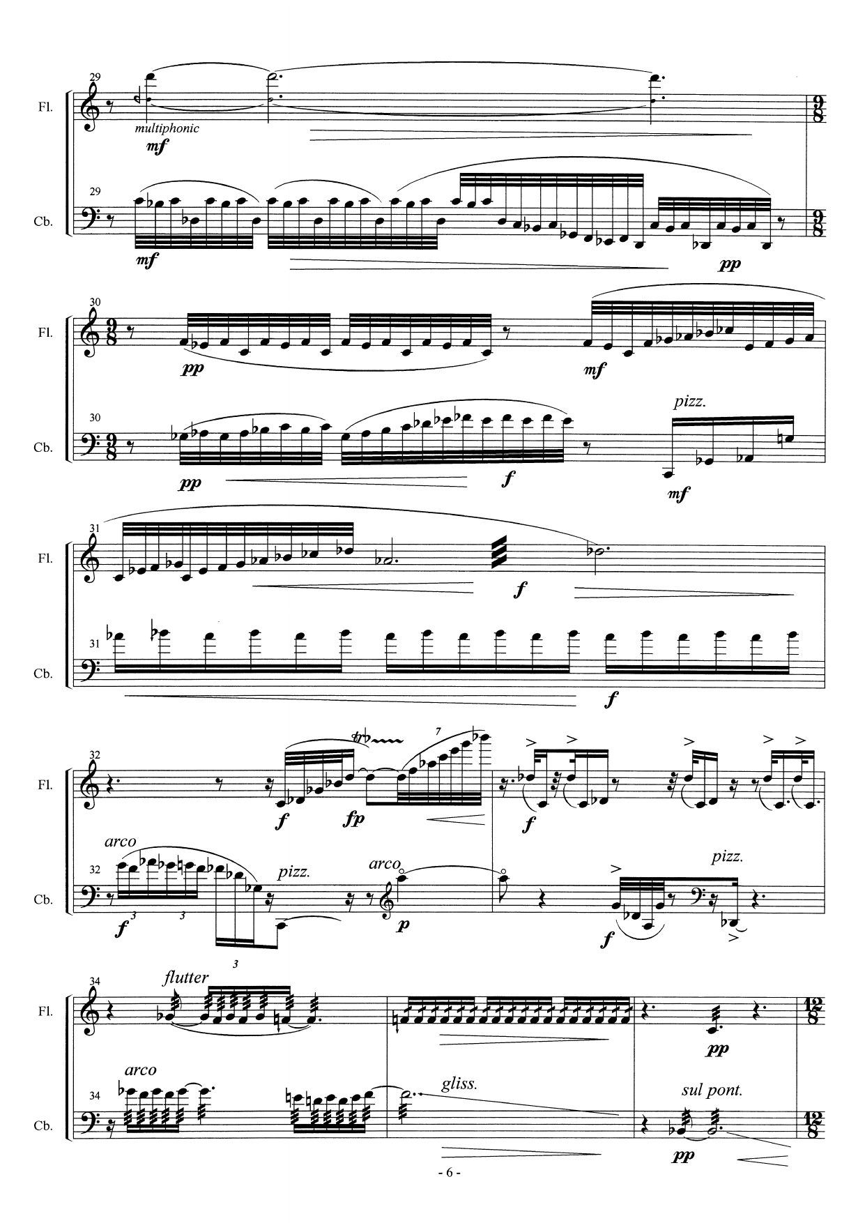...wither wander you - Duo Concertante for Flute and Bass - Image 10