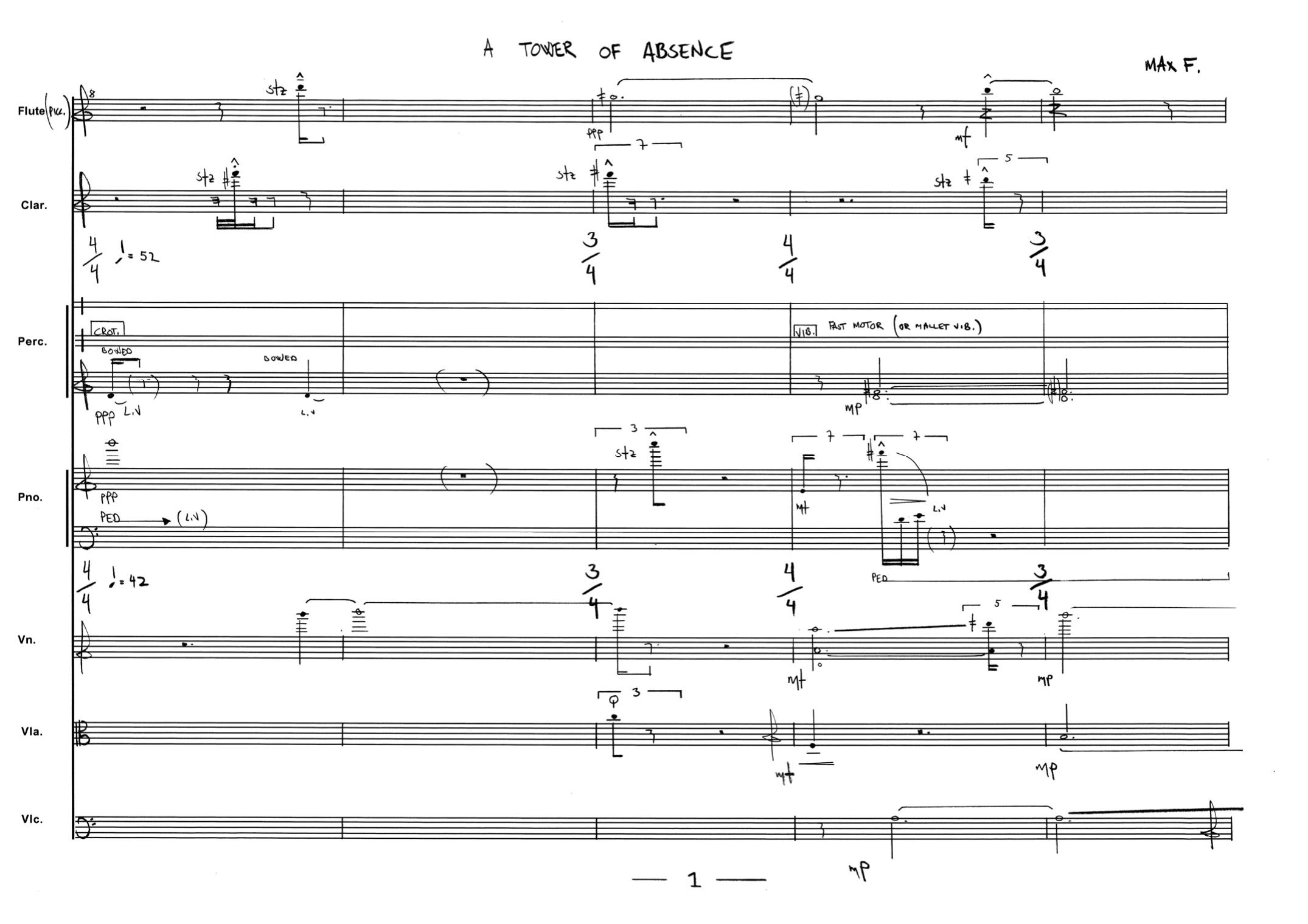 Passage - Silence and Light Triptych - For Small Ensemble - Image 5