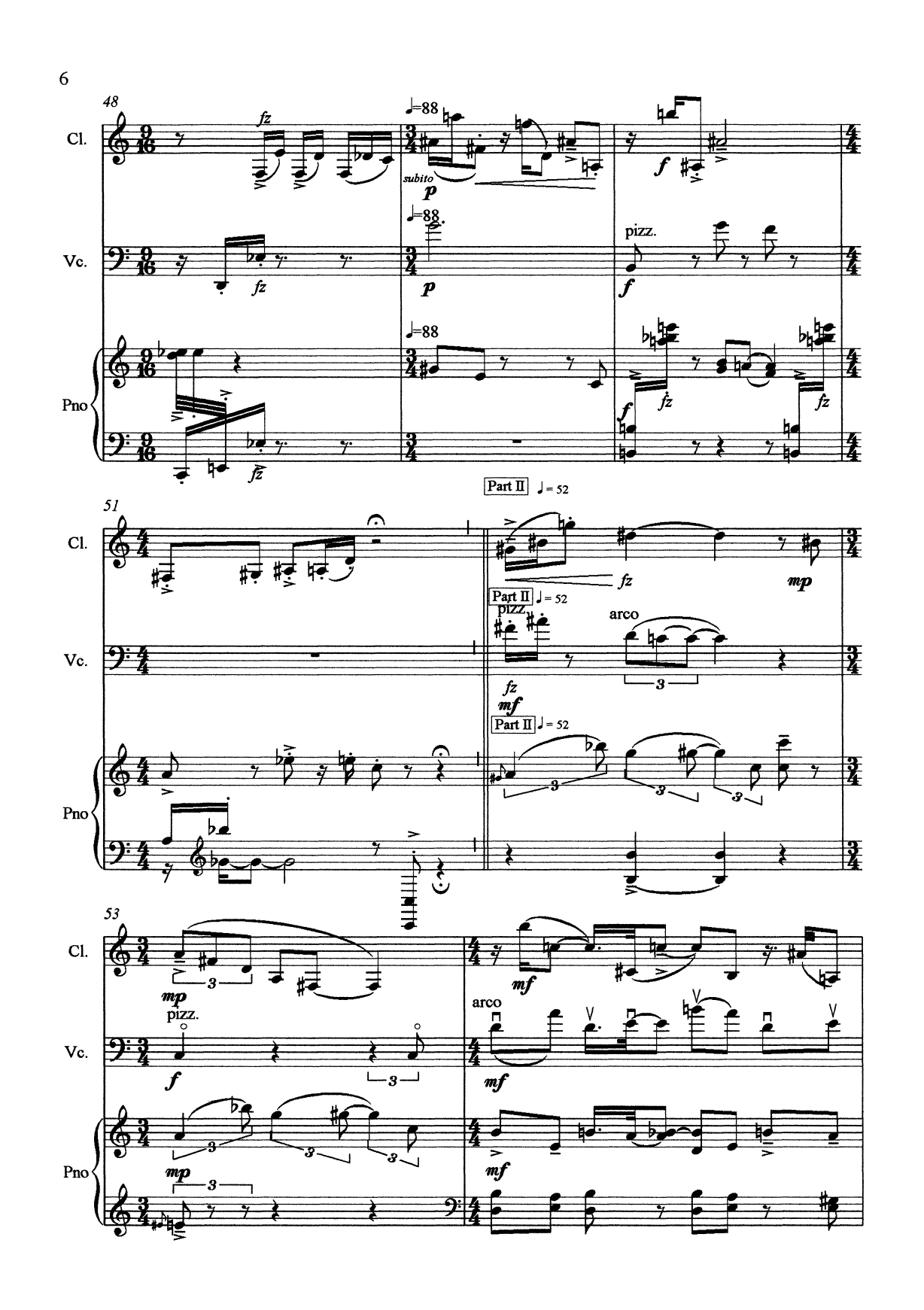 Trio Emanuelle - For Clarinet, Violoncello and Piano - Bilde 8