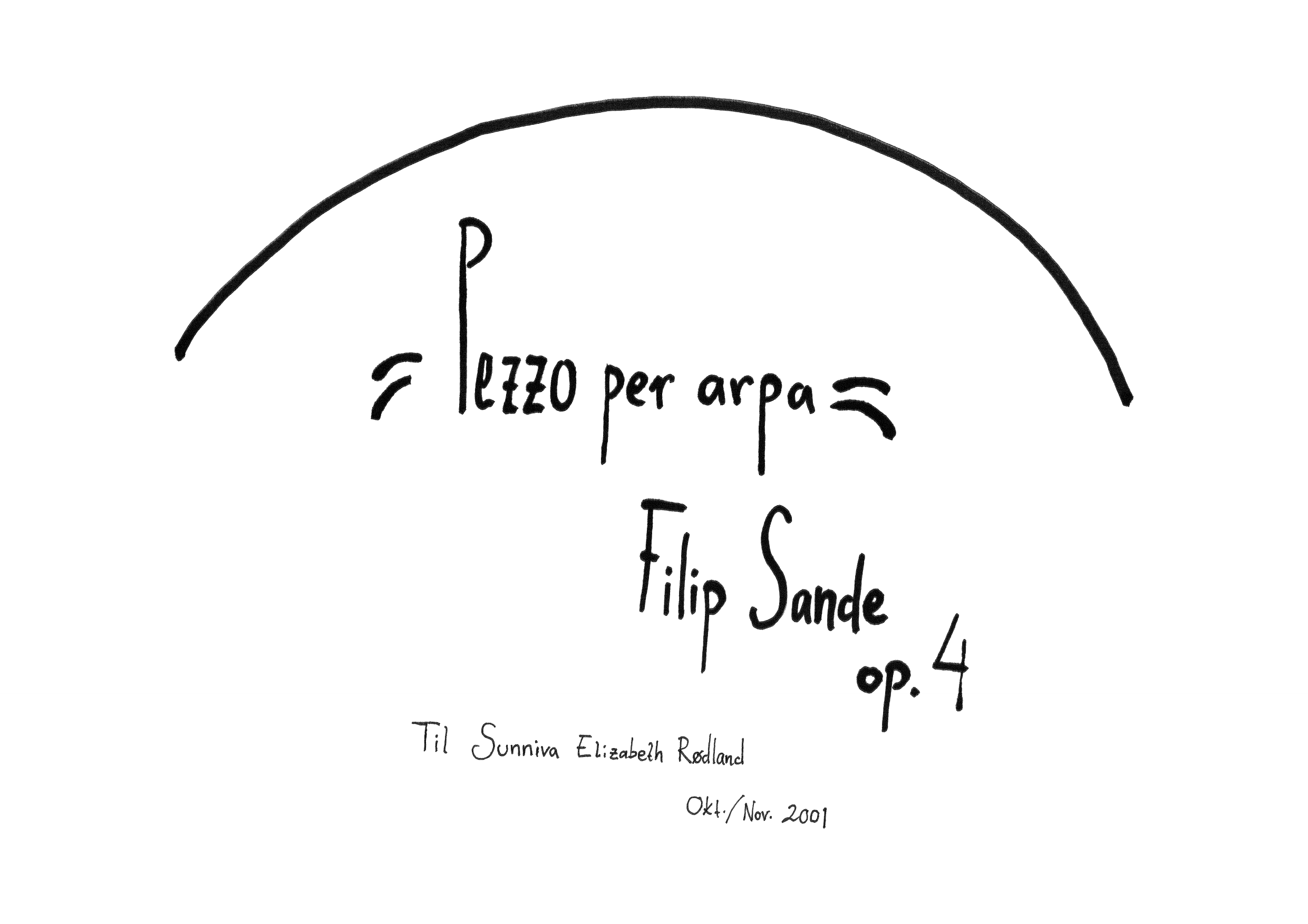 Pezzo per arpa, op. 4