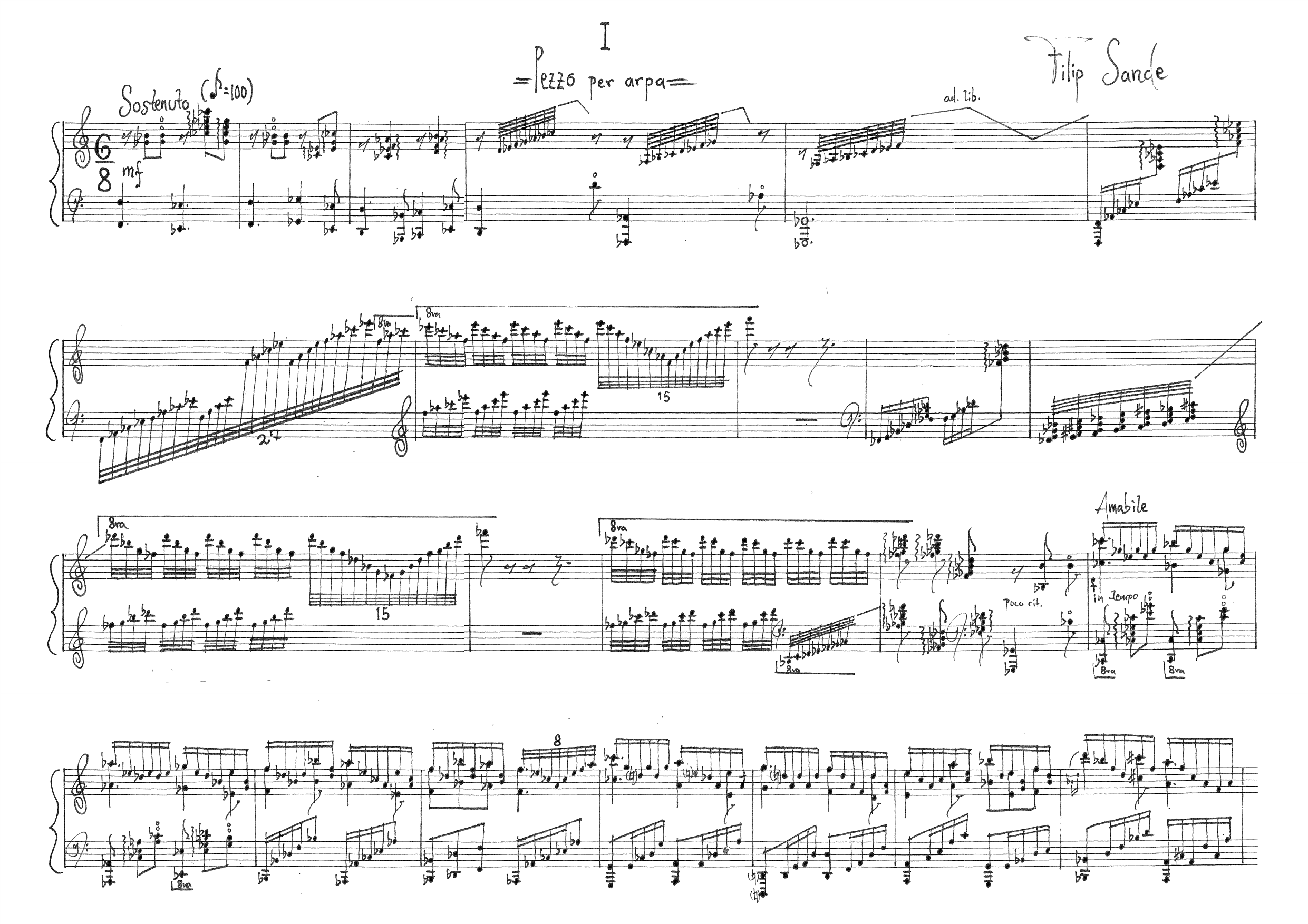 Pezzo per arpa, op. 4 - Bilde 2
