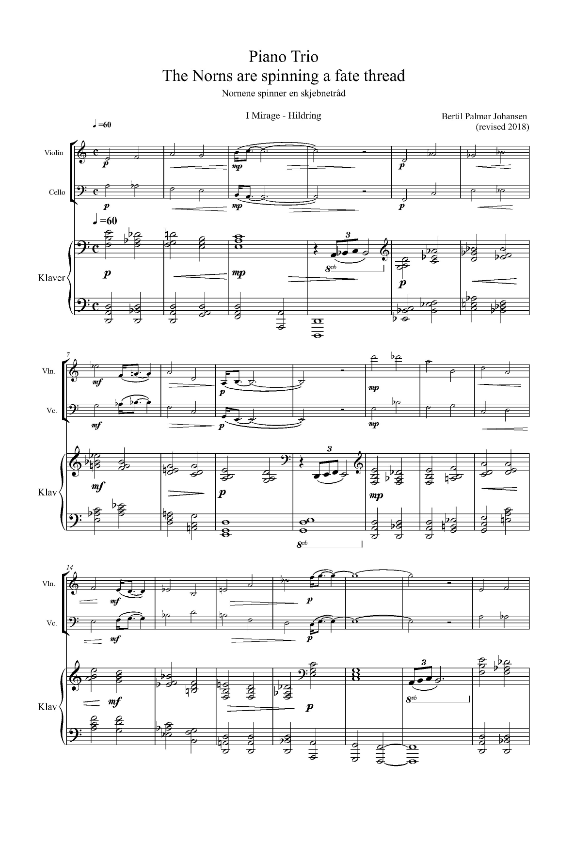 Piano Trio - Nornene spinner en skjebnetråd <2001/2017 - Bilde 3