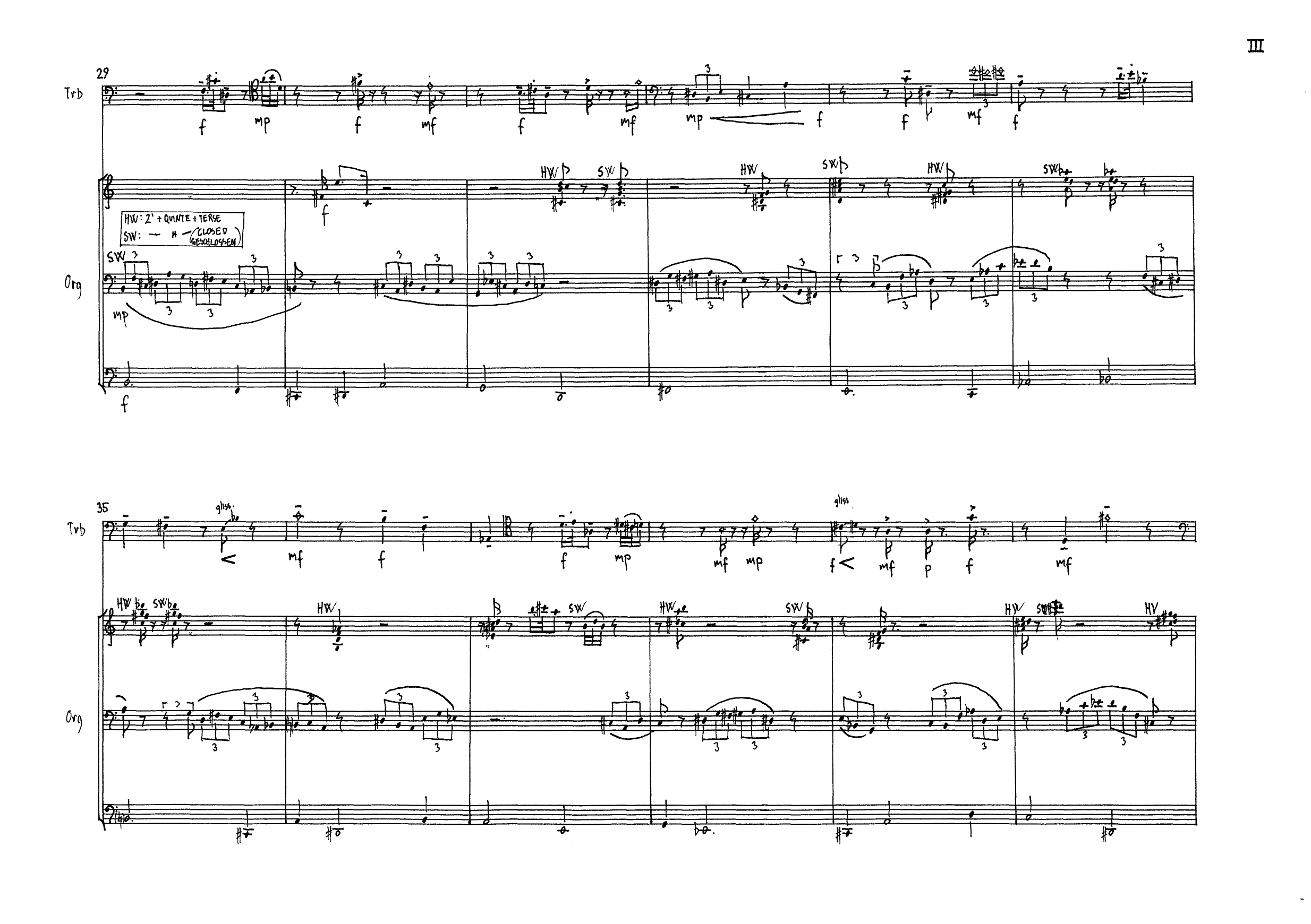 Hver avreise er en hjemkomst - For trombone and organ - Image 5
