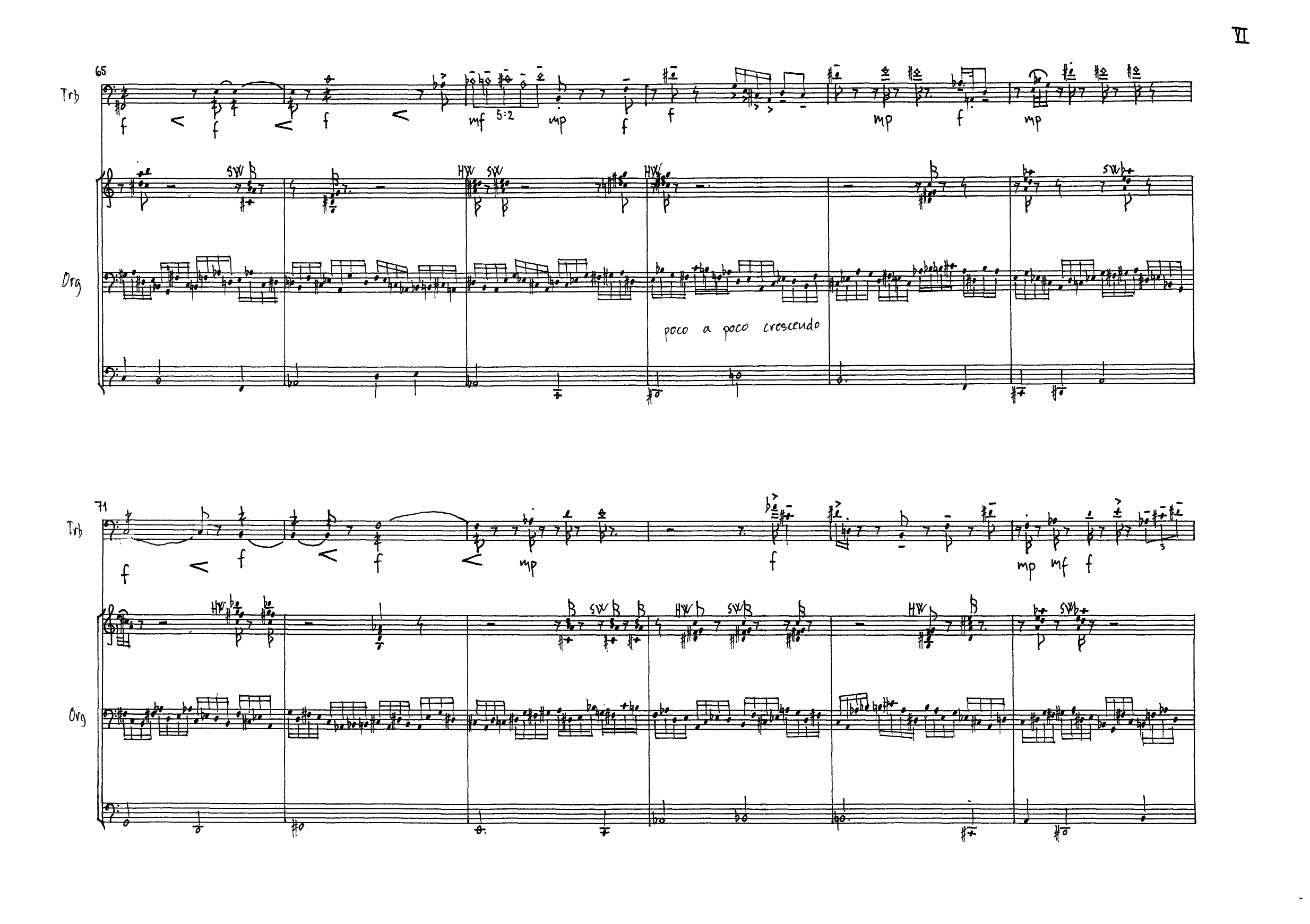 Hver avreise er en hjemkomst - For trombone and organ - Image 8