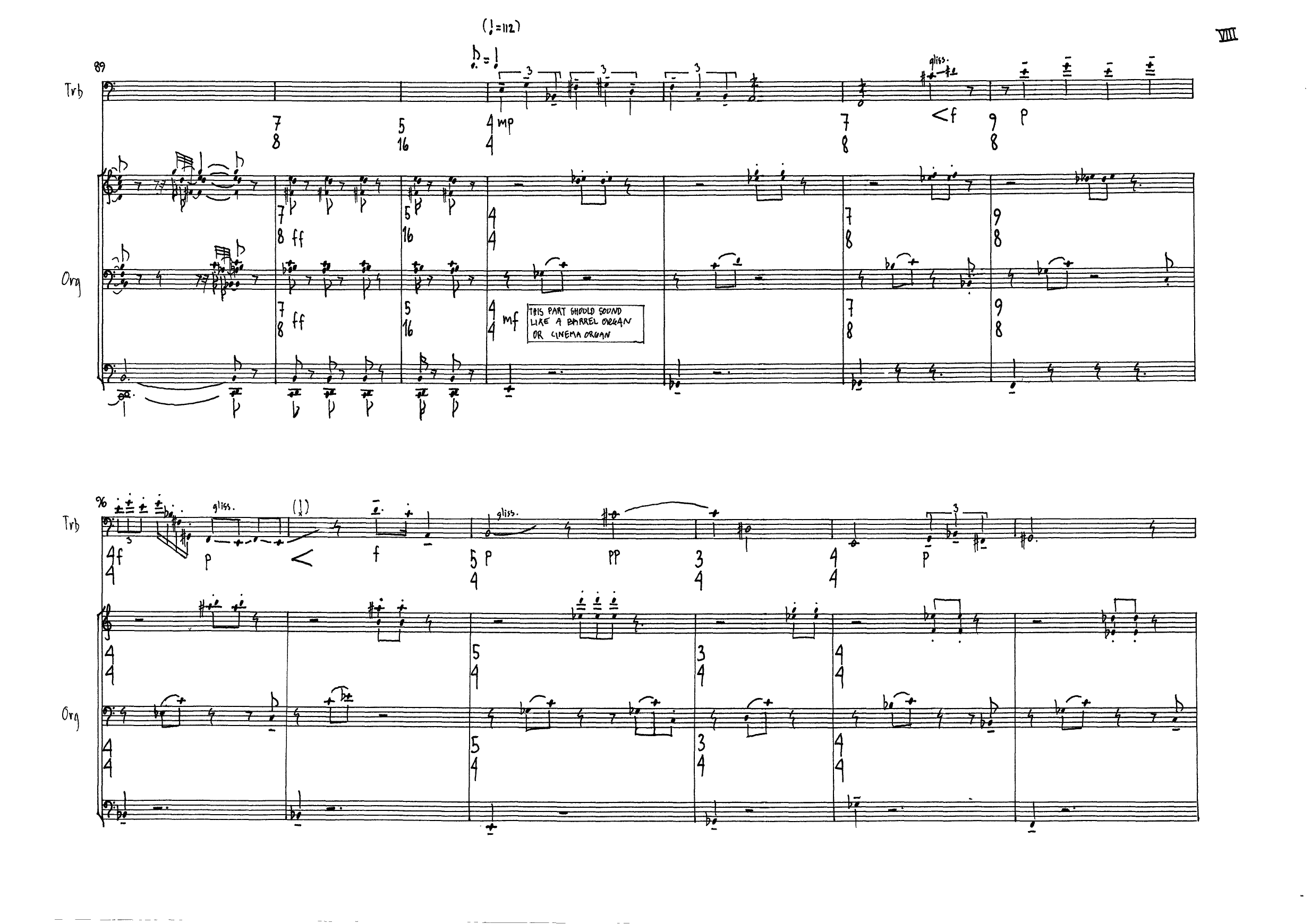 Hver avreise er en hjemkomst - For trombone and organ - Image 10