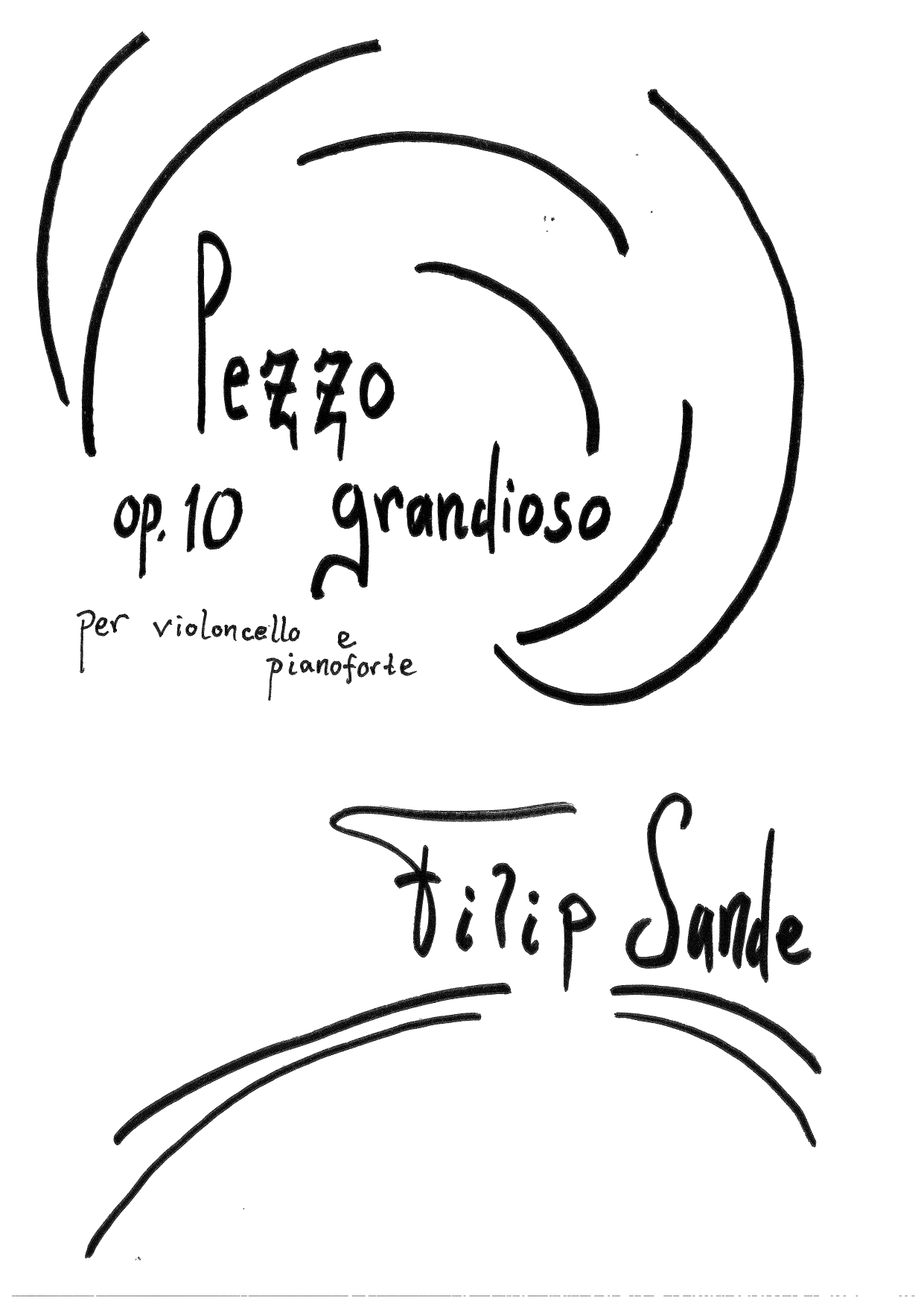 Pezzo grandioso per violoncello e pianoforte, op. 10
