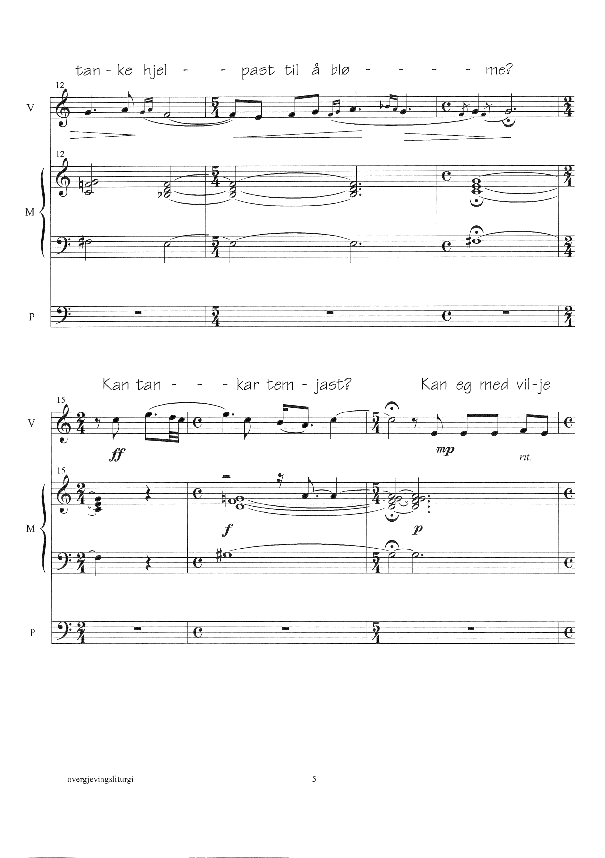 liturgy of surrender : for folk singer (soprano) and organ - Image 5
