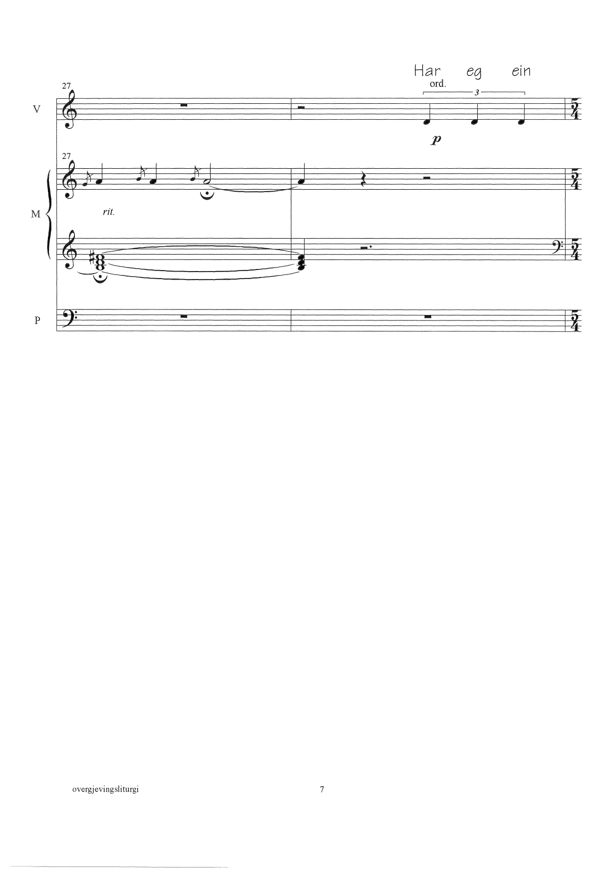 liturgy of surrender : for folk singer (soprano) and organ - Image 7