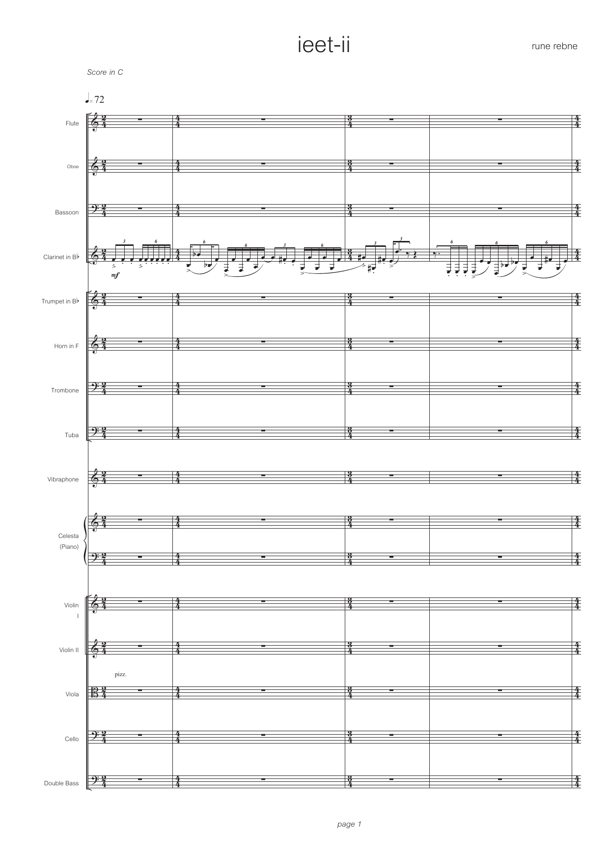 ieet-ii - for solo clarinet in Bb and sinfonietta - Bilde 3