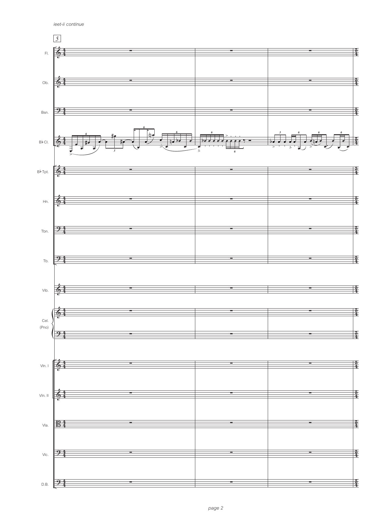 ieet-ii - for solo clarinet in Bb and sinfonietta - Bilde 4