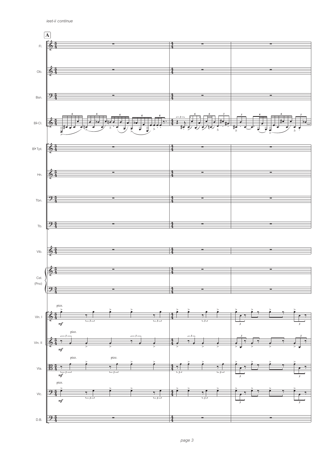ieet-ii - for solo clarinet in Bb and sinfonietta - Bilde 5