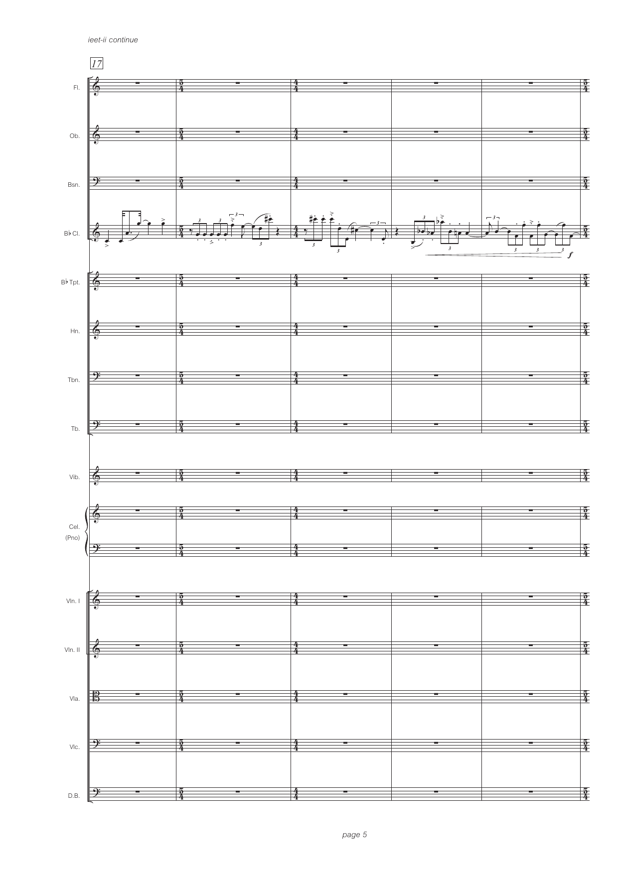 ieet-ii - for solo clarinet in Bb and sinfonietta - Bilde 7