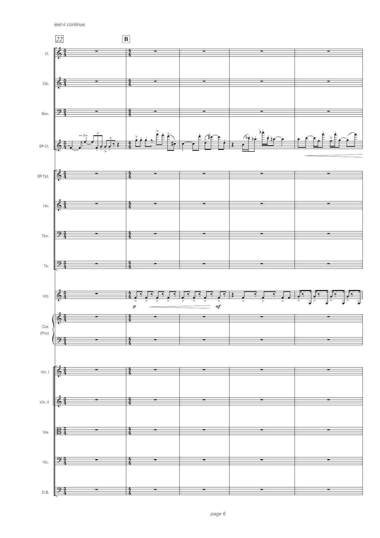 ieet-ii - for solo clarinet in Bb and sinfonietta - Bilde 8