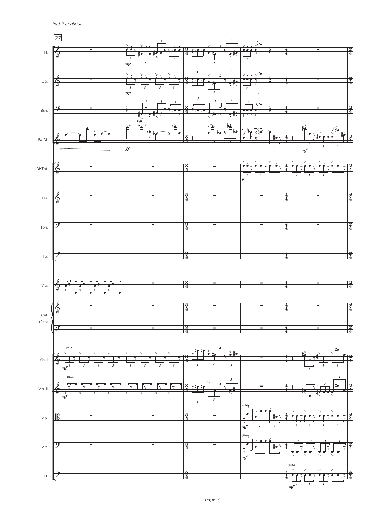 ieet-ii - for solo clarinet in Bb and sinfonietta - Bilde 9
