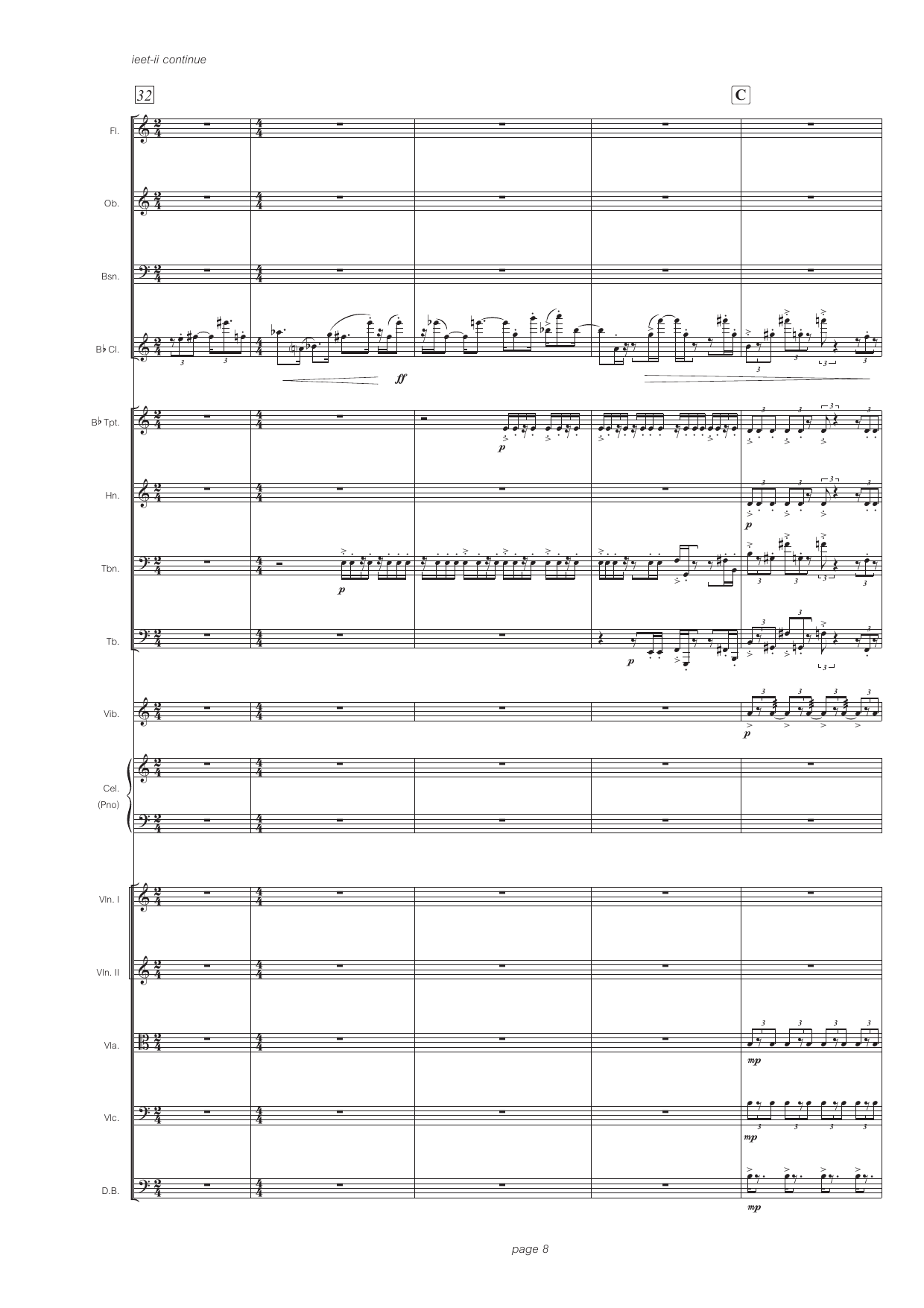ieet-ii - for solo clarinet in Bb and sinfonietta - Bilde 10
