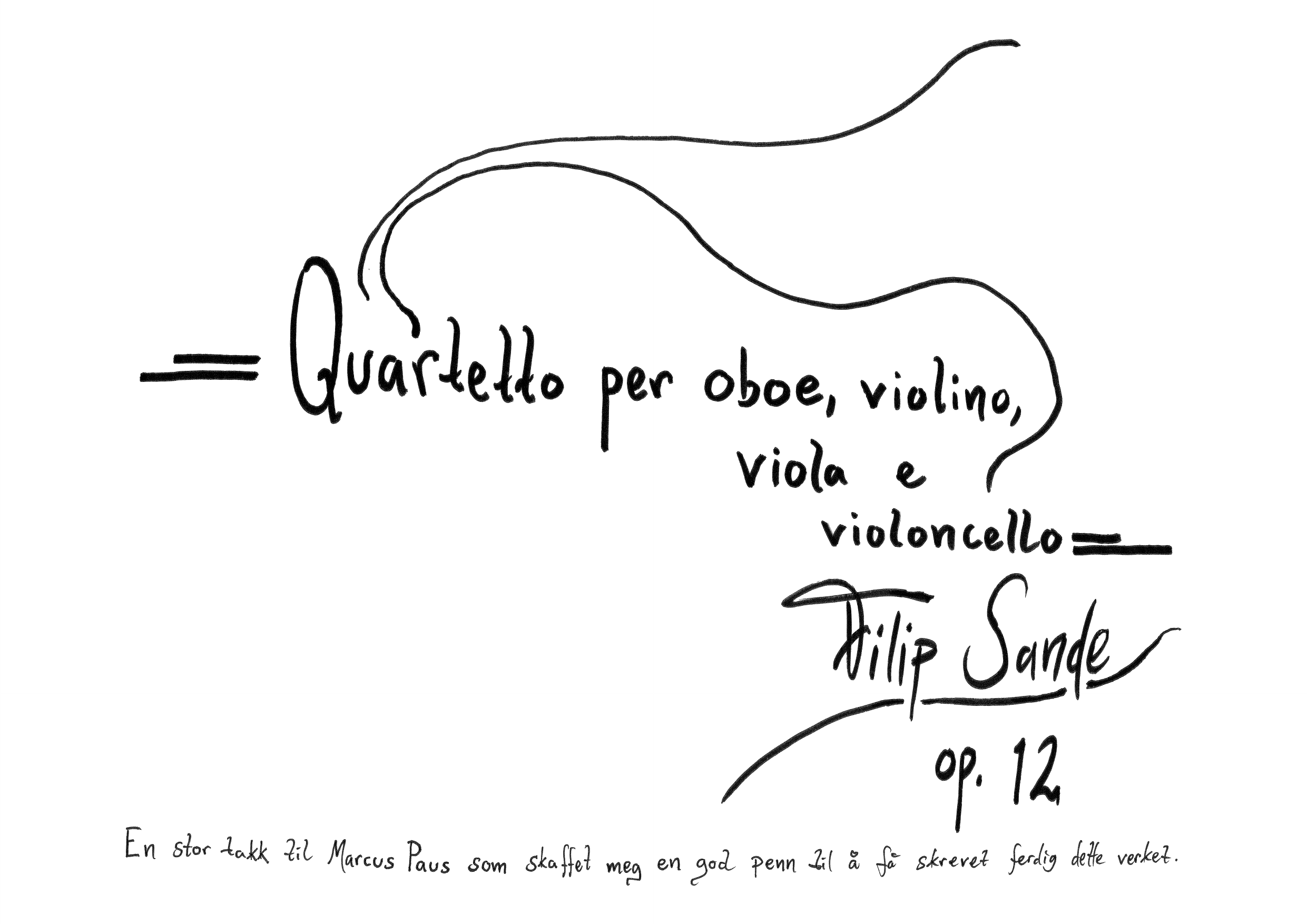 Quartetto per oboe, violino, viola e violoncello, op. 12